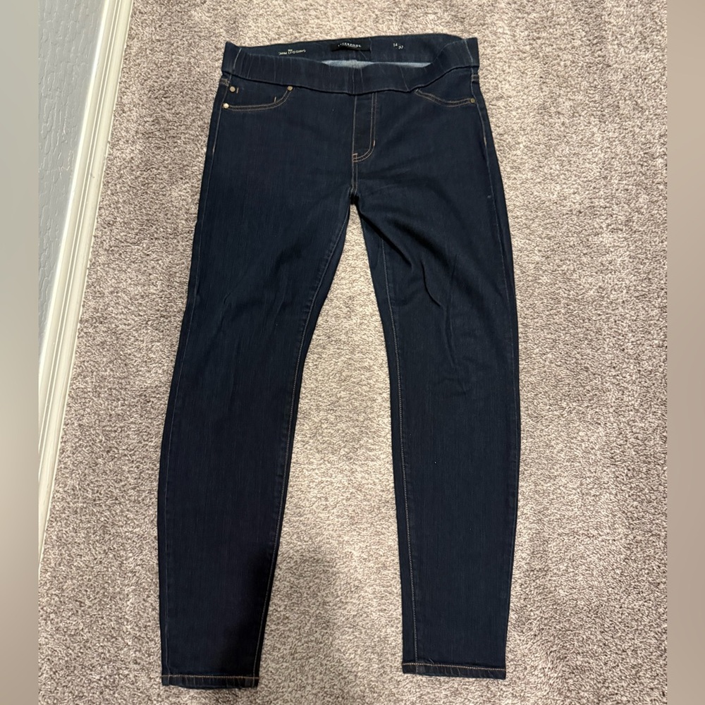 Liverpool denim leggings, EUC, size 14/32